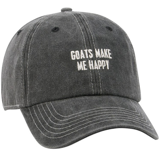 GOATS MAKE ME HAPPY BASEBALL CAP