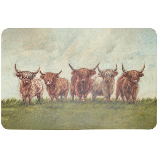 HIGHLAND COWS TRIVET
