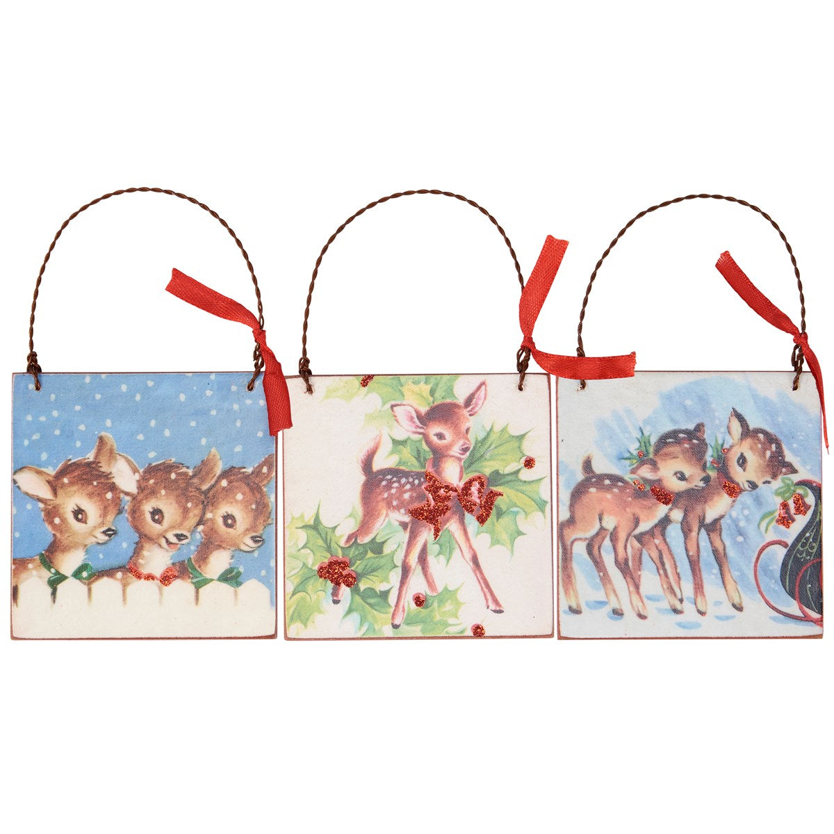 Retro Reindeer Ornament