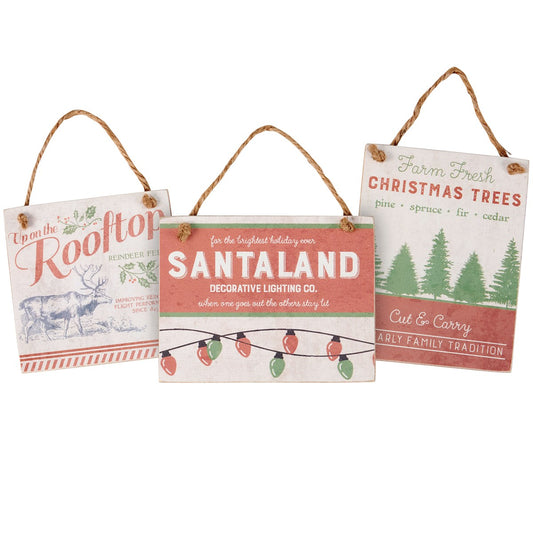 Santa Land Ornament