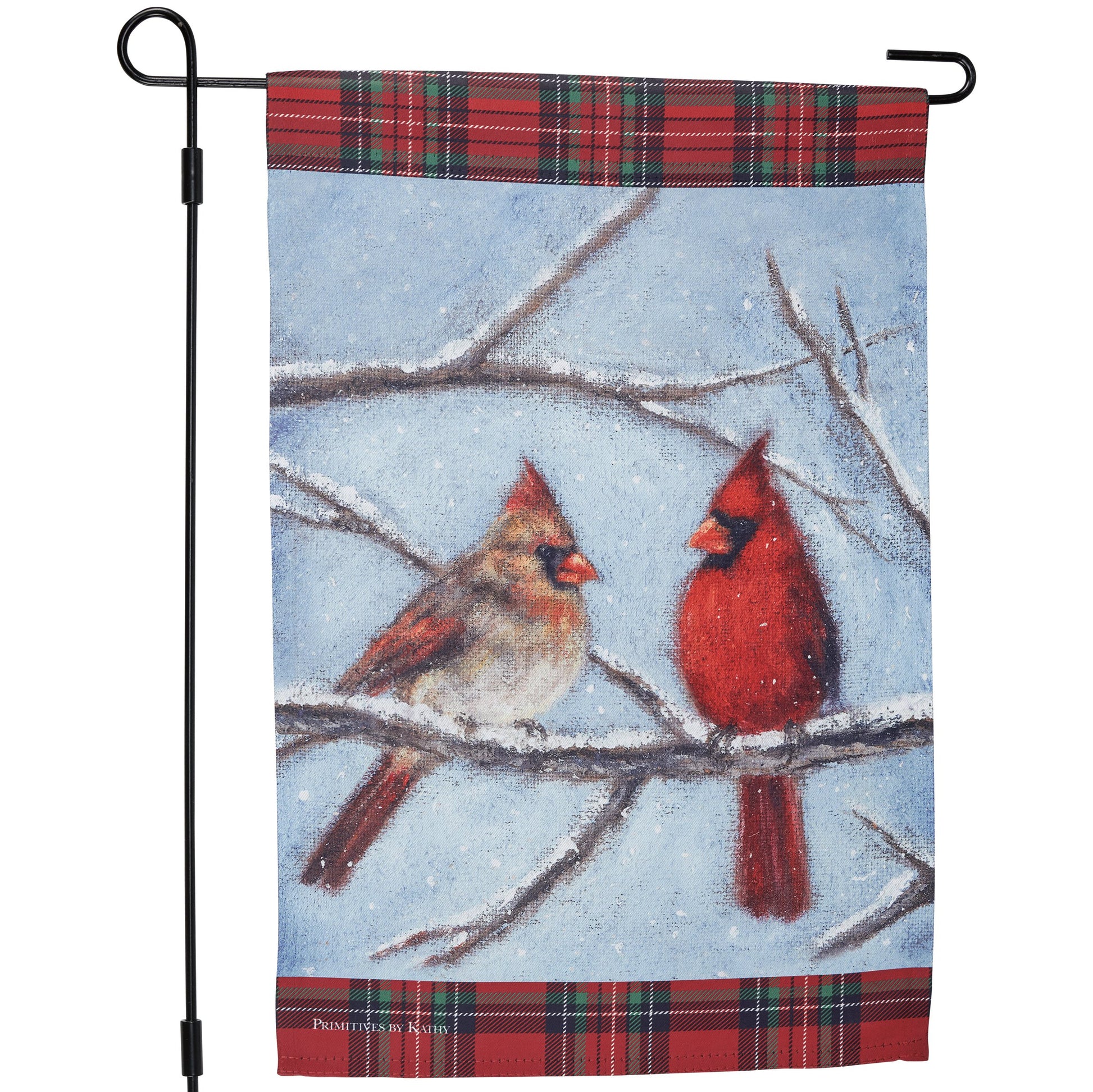 Cardinal Couple Garden Flag