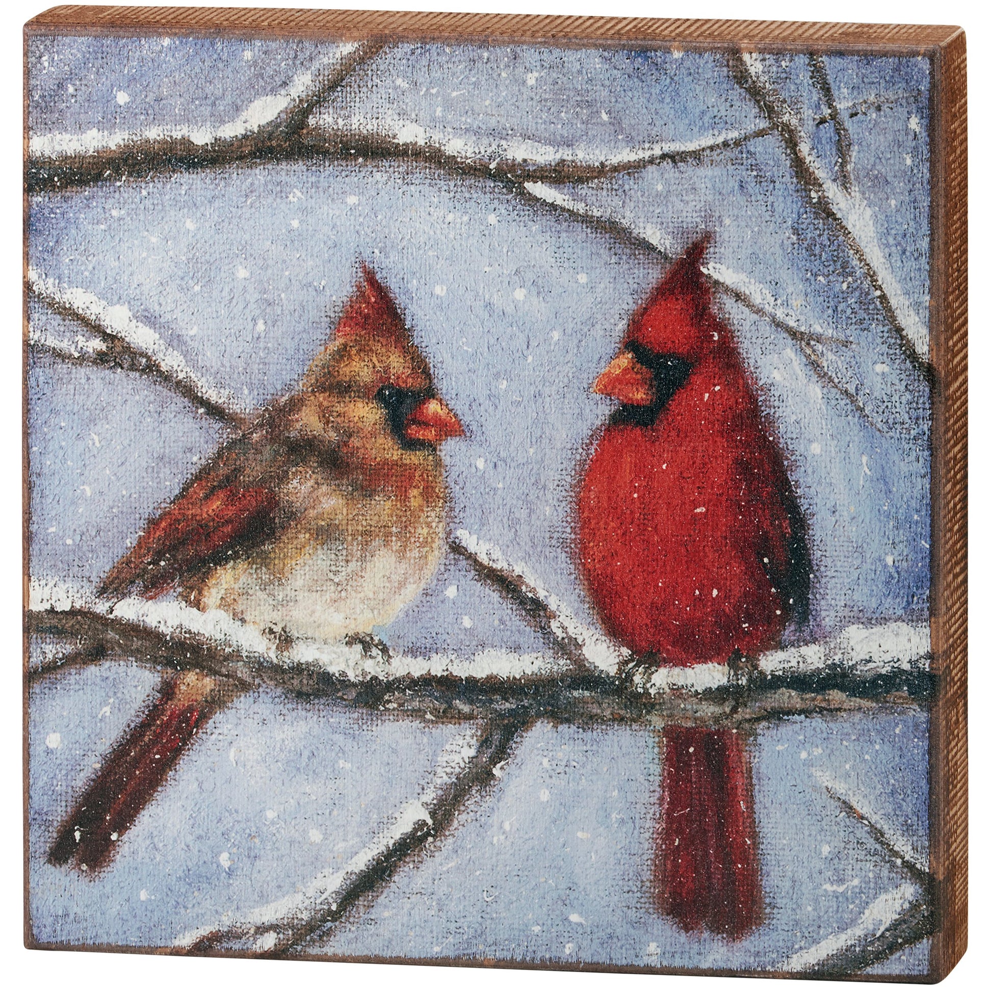 Cardinal Couple Box Sign