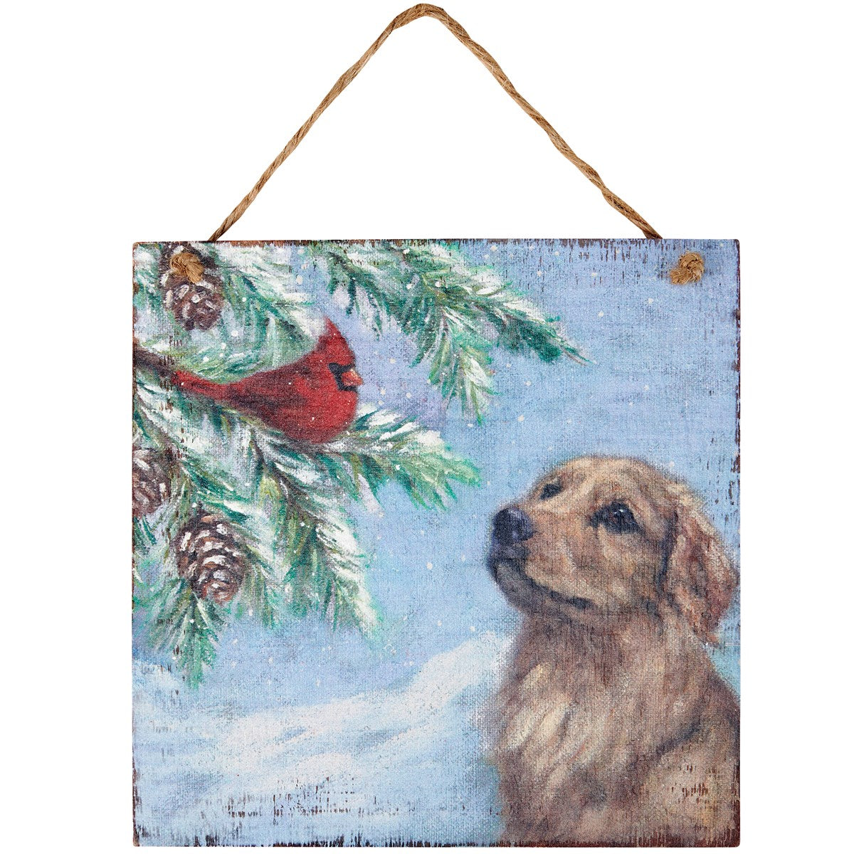 Cardinal & Golden Ornament