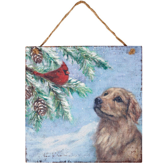 Cardinal & Golden Ornament