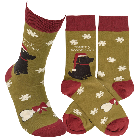 MERRY WOOFMAS SOCKS
