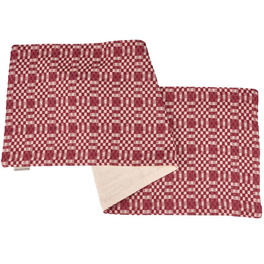 52" Red Check Runner