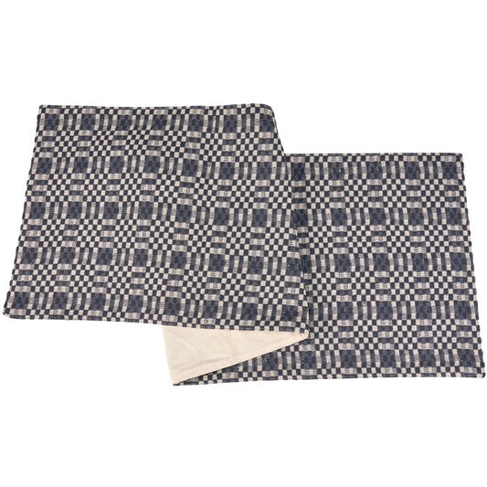 52" Navy Check Runner