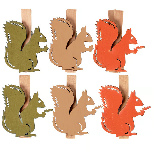 SQUIRREL PLACE CARD HOLDER SET OF 6