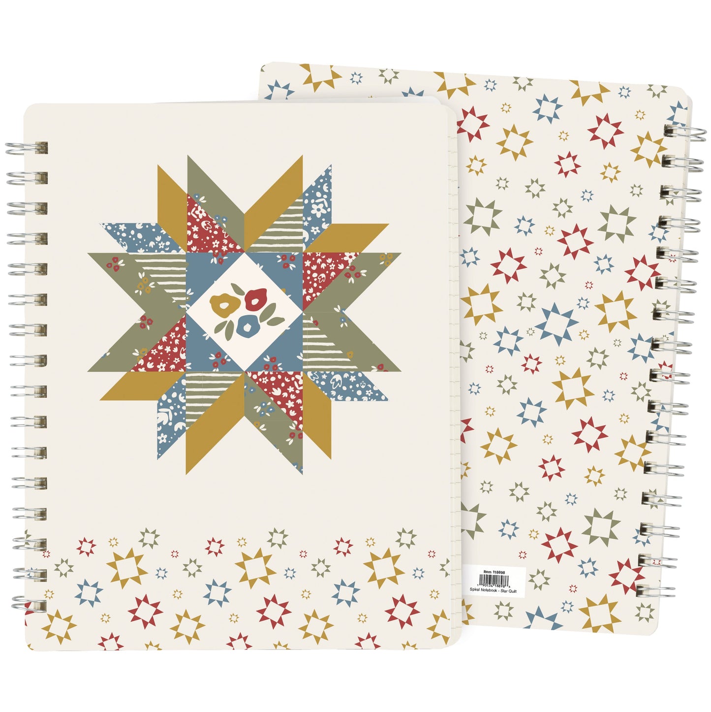 Star Quilt Spiral Notepad
