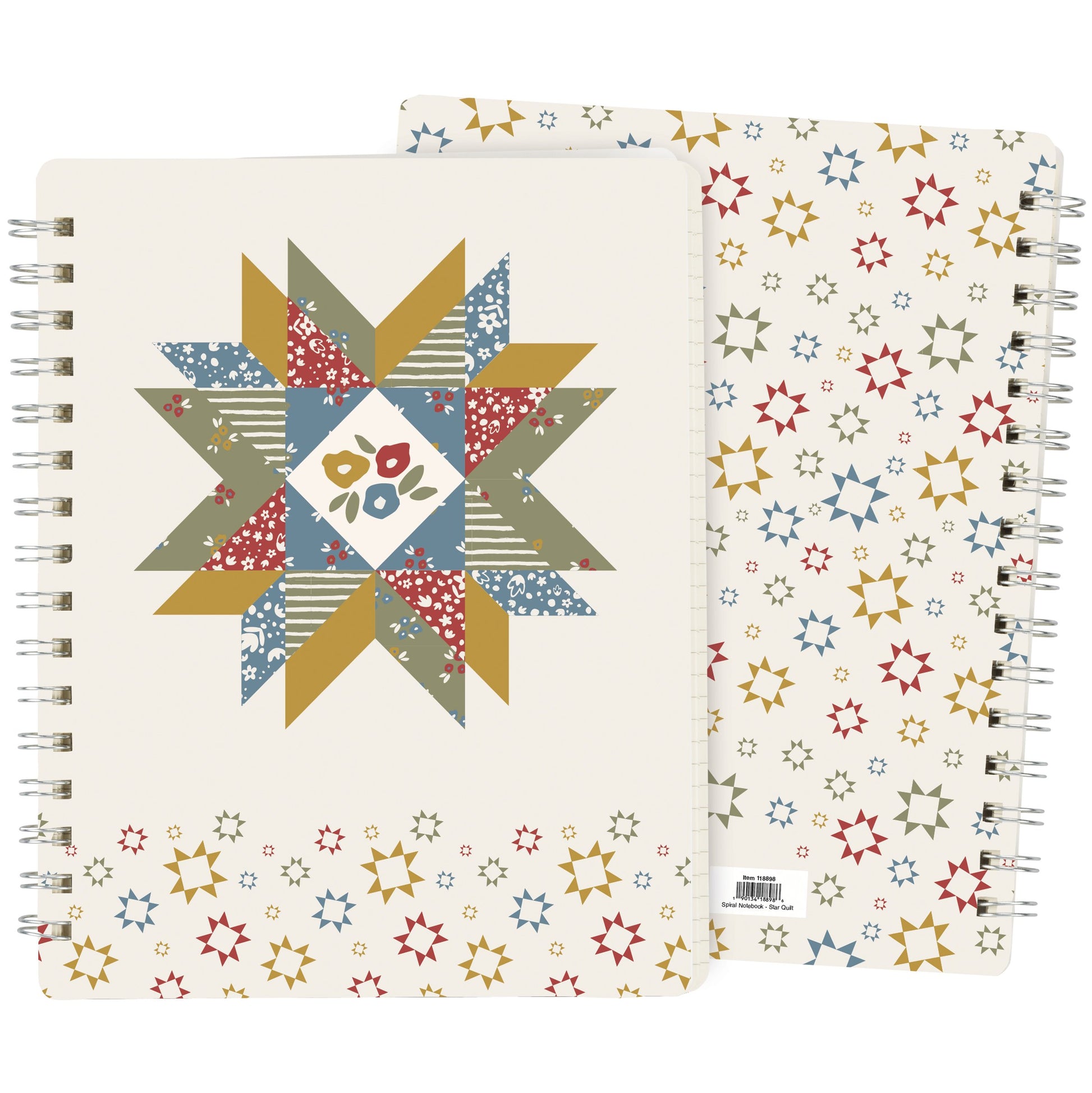 Star Quilt Spiral Notepad