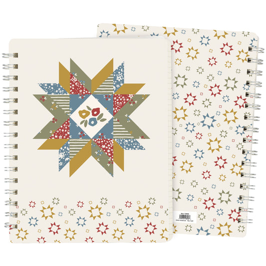 Star Quilt Spiral Notepad