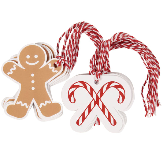 Gingerbread MEN GIFT TAG SET