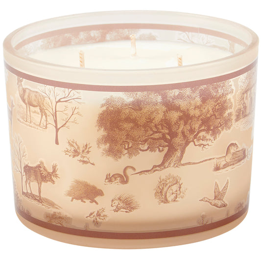 Cabin Toile Candle