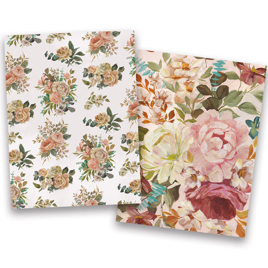 CABAGGE ROSES NOTE CARD SET