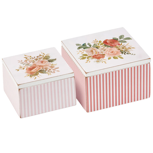 SMALL ROSE HINGED BOX