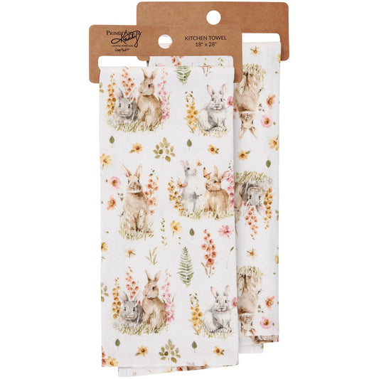 FLOWER BUNNIES KITCHEN TOWEL
