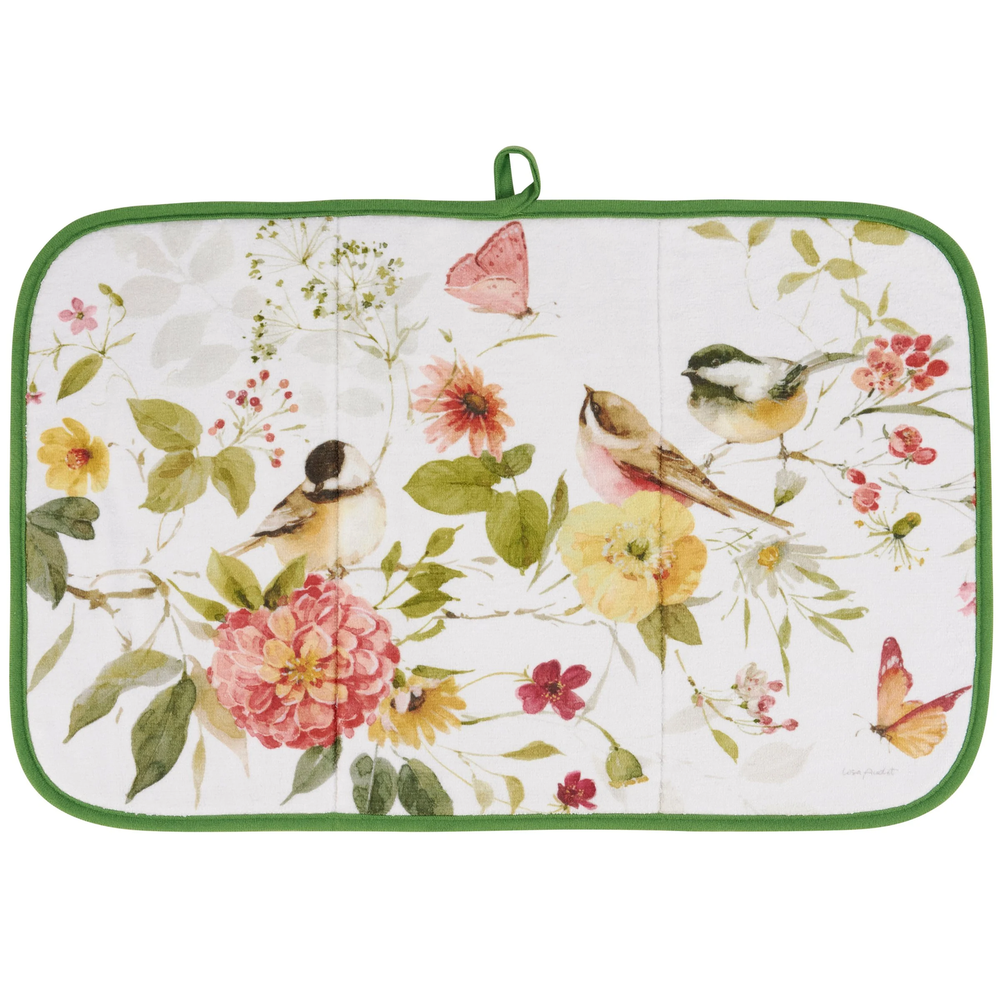 CHICKADEES DRYING MAT