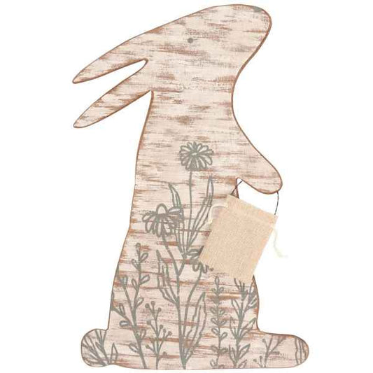 FLORAL RABBIT WALL DECOR