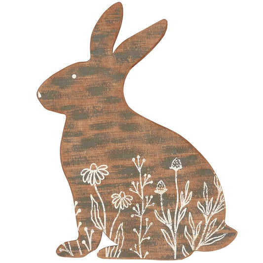 FLORAL BUNNY WALL DECOR