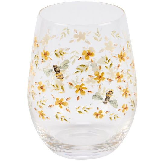 BEES STEMLESS WINE GLASS
