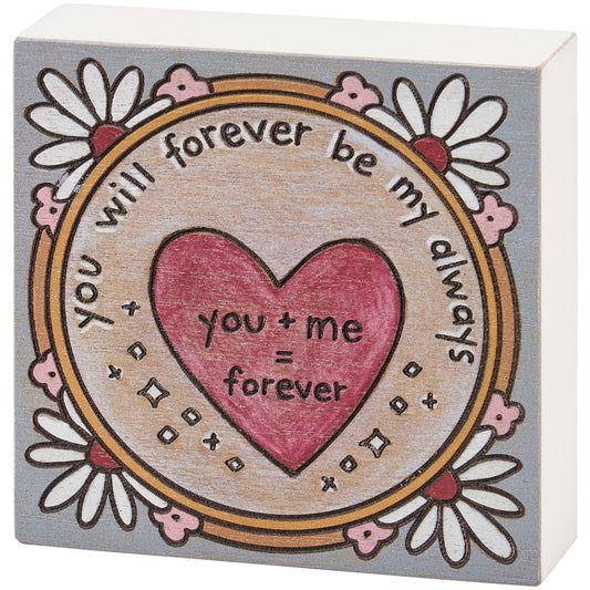 Forever Block Sign