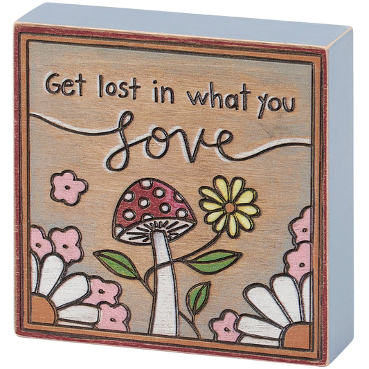 Lost in Love Block Sign
