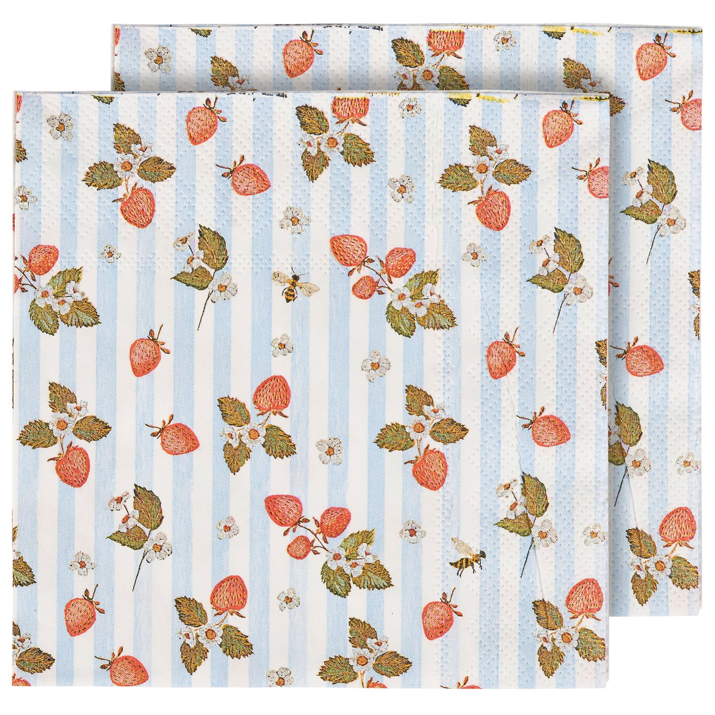 Strawberries Beverage Napkins