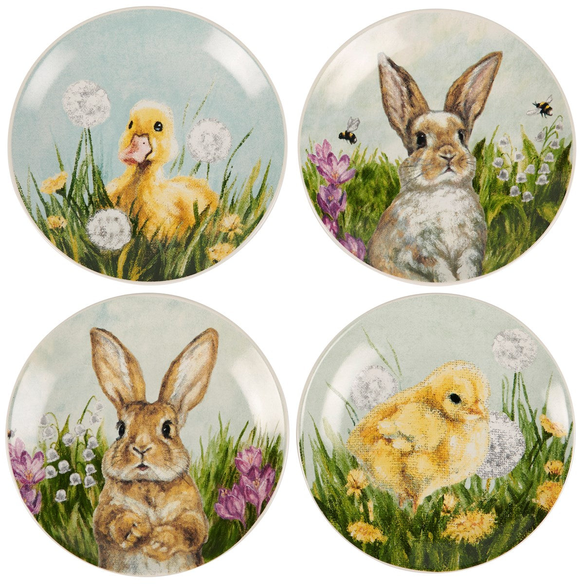 Spring Friends Assorted Plates