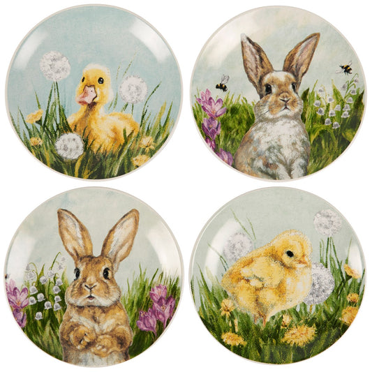 Spring Friends Assorted Plates