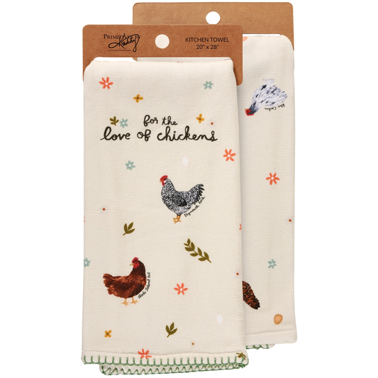 LOVE CHICKENS TOWEL