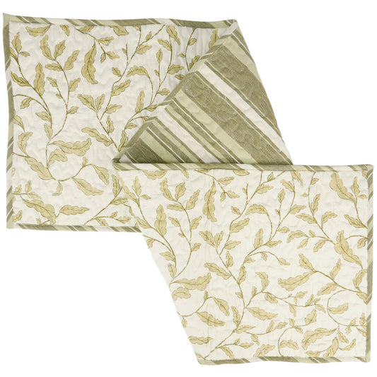 Green Floral Runner