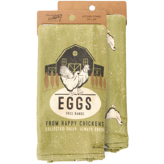 Free Range Eggs Kitchen Towel