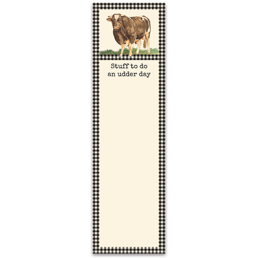 Stuff To Do An Udder Day List Pad