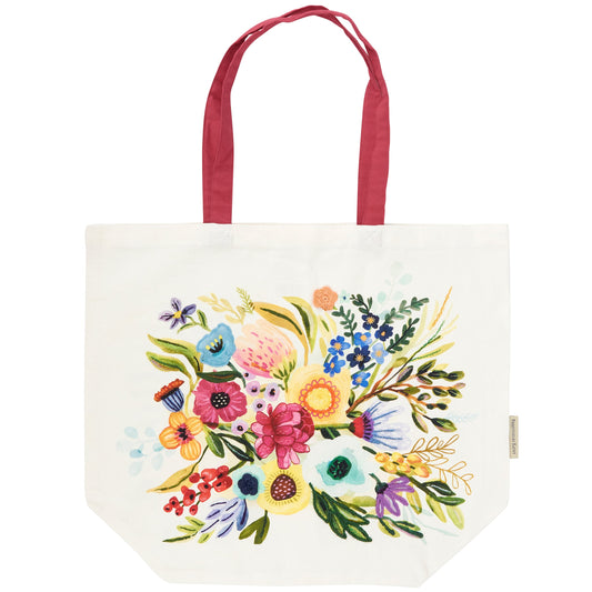 FLORAL BOUQUET TOTE