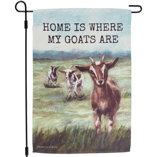 My Goats Garden Flag