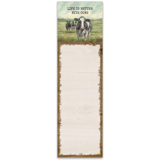 Life Is Better With Cows List Pad