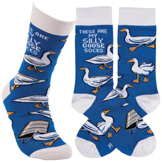 THESE ARE MY SILLY GOOSE SOCKS
