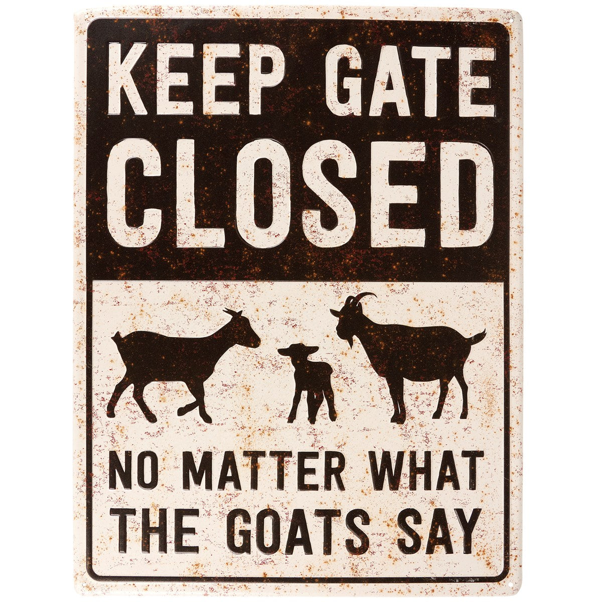 Gate Closed Metal Wall Decor
