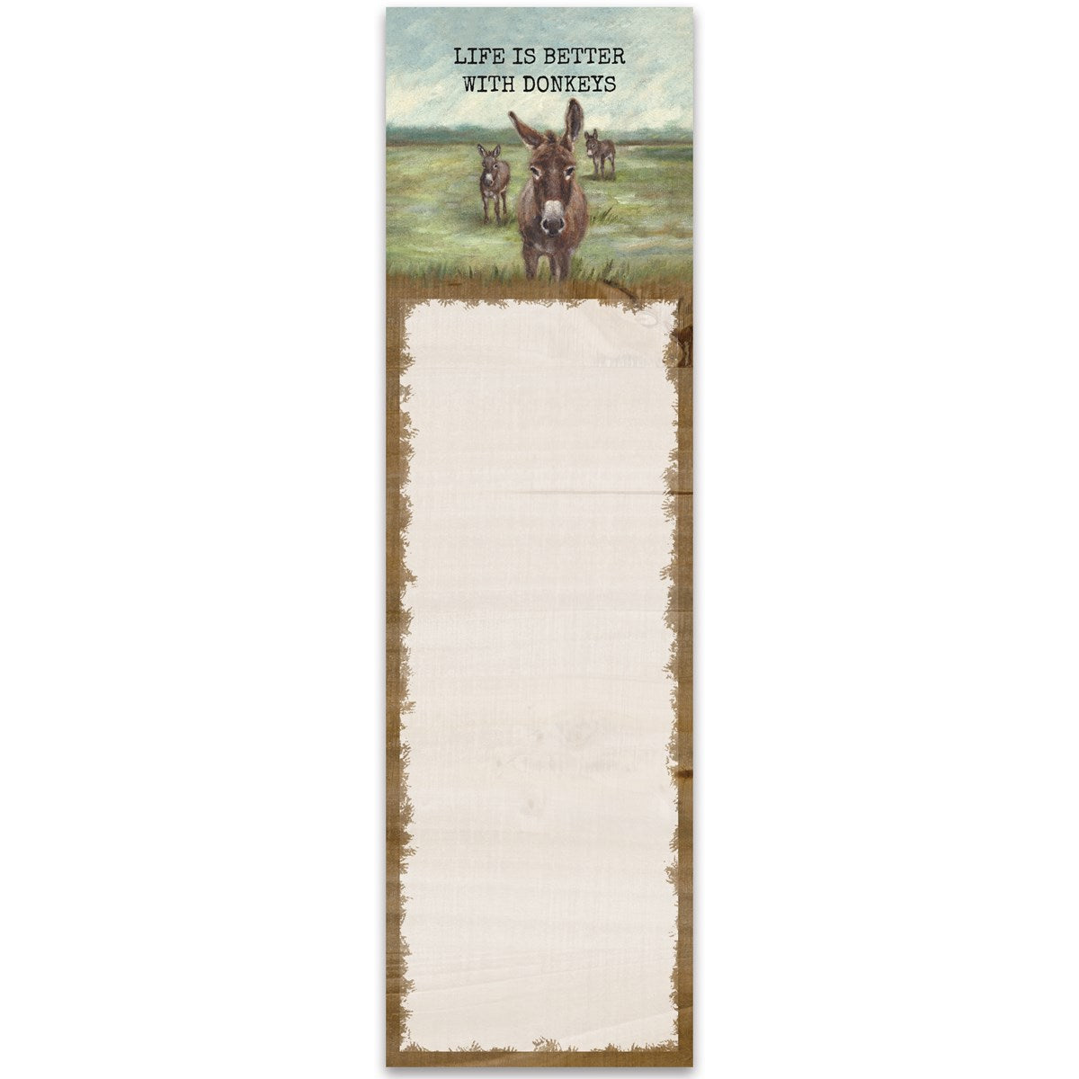 Life Is Better With Donkeys List Pad