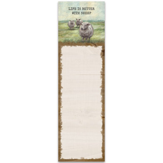 Life Is Better With Sheep List Pad