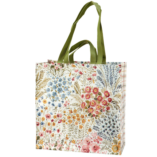 MIXED FLORALS MARKET TOTE