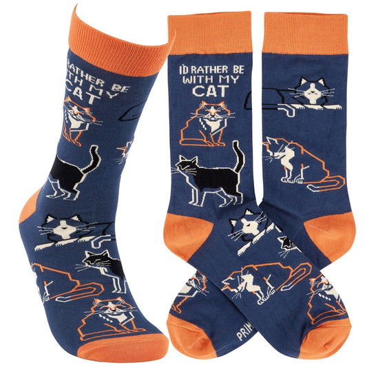 Rather Be With My Cat Socks