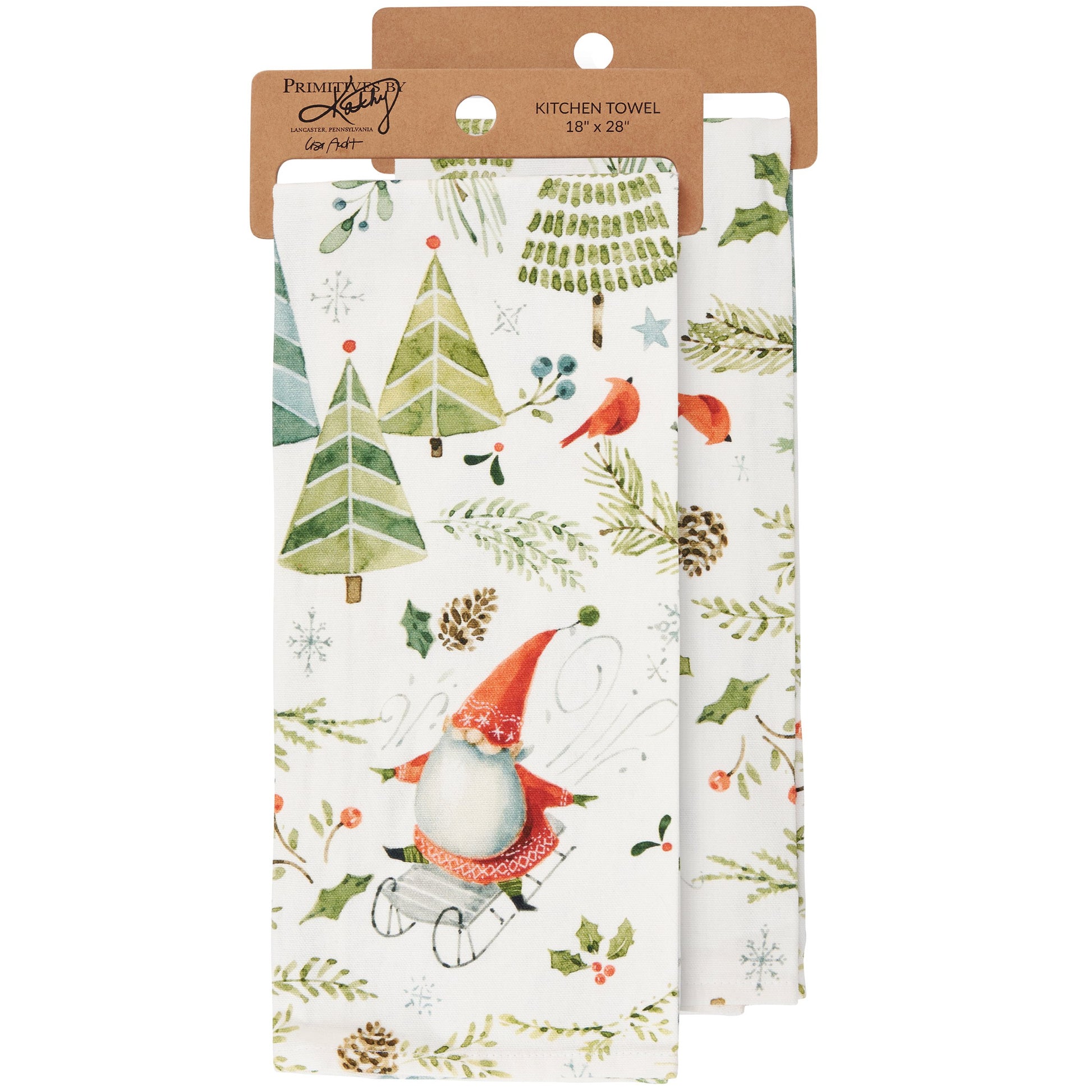 XMAS GNOMES KITCHEN TOWEL