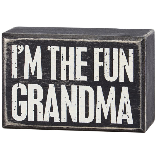Fun Grandma Box Sign