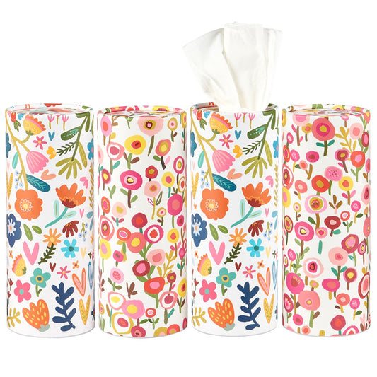 White Floral Tissue Box Set