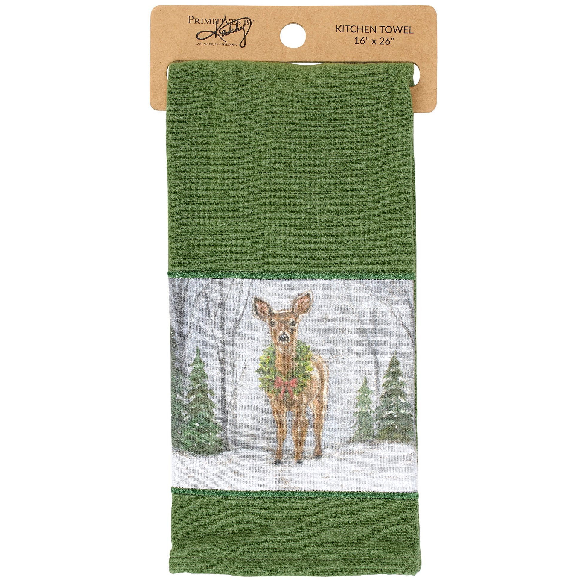 Snowy Deer Towel