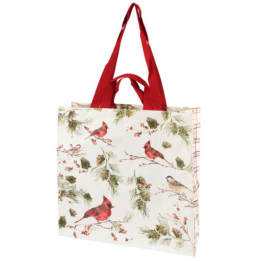 WINTER BIRDS MARKET TOTE