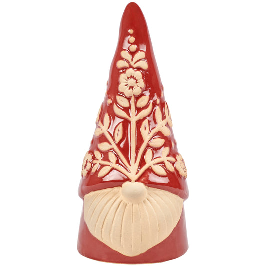 Red Folk Gnome Sitter