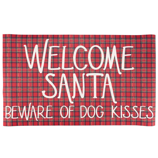 Dog Kisses Christmas Rug