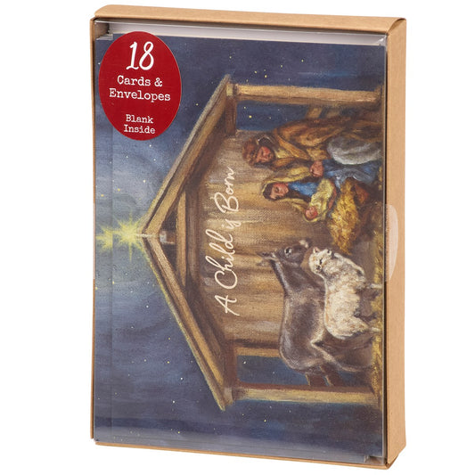 A CHILD IS BORN BOXED CHRISTMAS CARDS